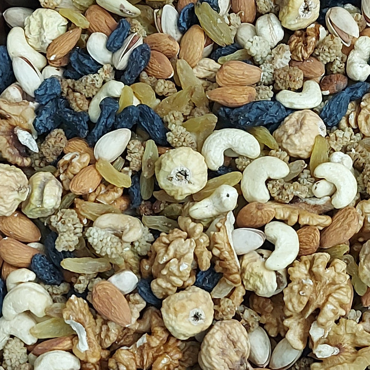 محصول نمونه تستی آجیل شیرین مخلوط هشت قلم لوکس مخصوص 500گرمی